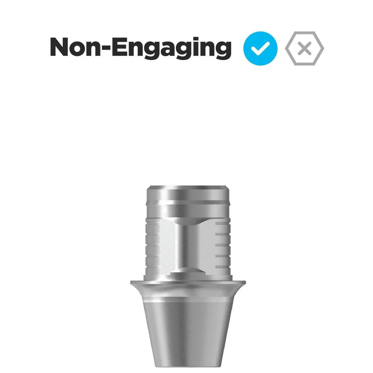 TruBase GH1 H3.5 Compatible with Hiossen (Osstem) ET(TS) Regular - Non-Engaging - Dental Valution - Sydney Dental Lab