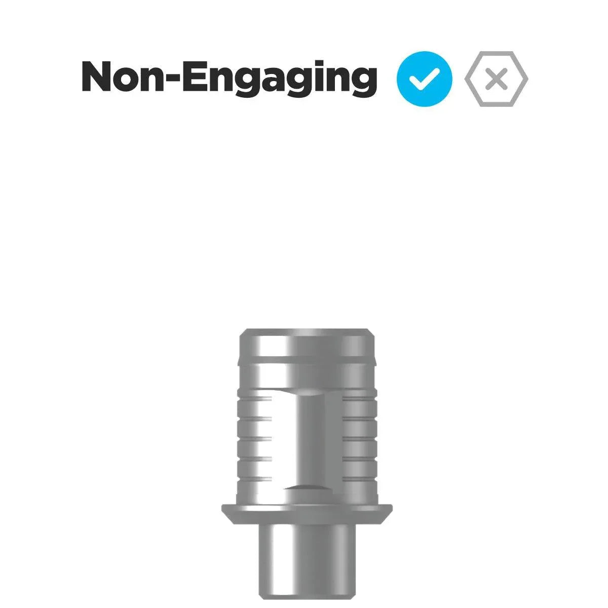 TruBase GH1 H3.5 Compatible with Implant Direct Legacy 3.0 - Non-Engaging - Dental Valution - Sydney Dental Lab