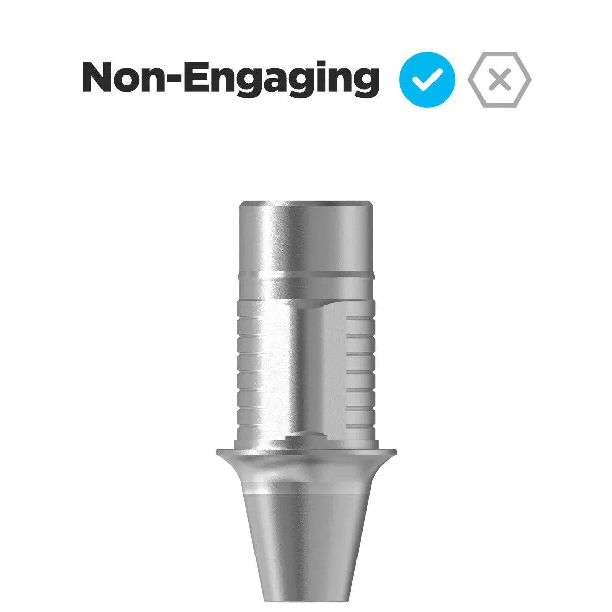TruBase GH1 H5.5 Compatible with Hiossen (Osstem) ET(TS) Mini - Non-Engaging - Dental Valution - Sydney Dental Lab